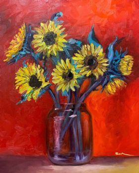 "Sunflower Still Life"