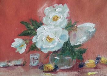 "Roses in Vase"