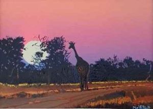 "Wildlife Sunset Bushveld"