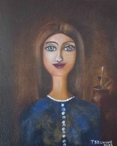 "Woman Painting 1"