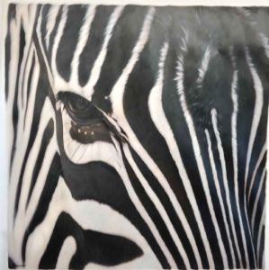 "Zebra up close"
