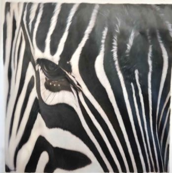 "Zebra up close"
