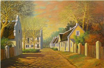 "Genadendal Street Scene"