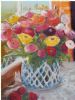 "Stil life Springtime Ranunculus Original Oil"