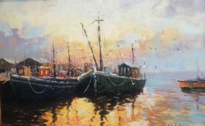 "The Fishing Boats in The Harbour"