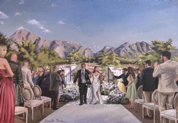 "Live Wedding Painting"