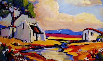 "Riverscape With House"