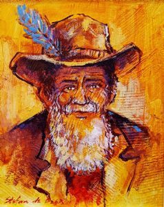 "Old Man With  A Feather  In His Hat"