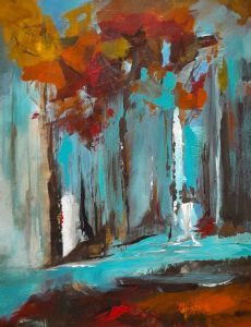 "Autumn abstract trees"