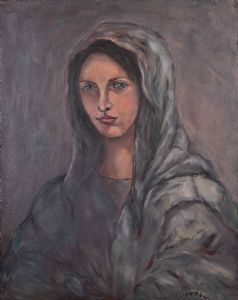 "Green Mantilla Lady"