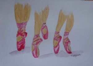 "Red on Pointe"