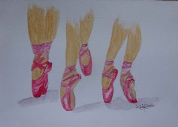 "Red on Pointe"