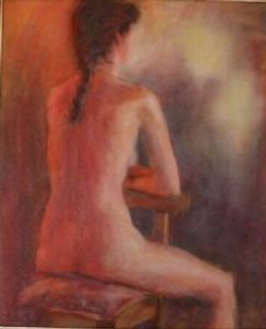 "Seated Nude"