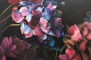 "Hydrangea at Night"