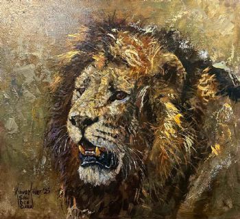 "Windblown Lion"