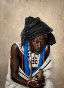 "Xhosa man in traditiona regalia"