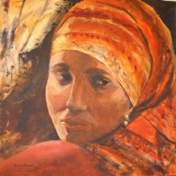 "Girl with Red Headscarf"
