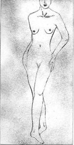 "P59- Nude barefoot"