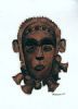 "African mask 4 (set of 2)"