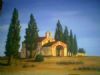 "Tuscan Chapel at Sunset"