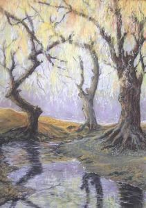 "Willows by a Stream"