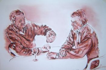 "Friends, Sharing a Moment"