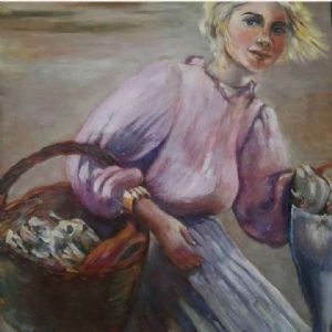"Girl fishing"