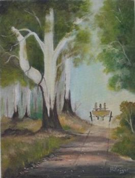 "Donkey cart on it's way"