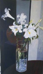 "Still life St Josephs Lilies"