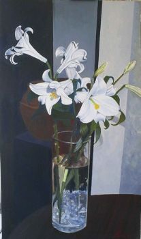 "Still life St Josephs Lilies"