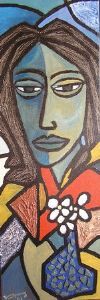 "Lady with Red Scarf"