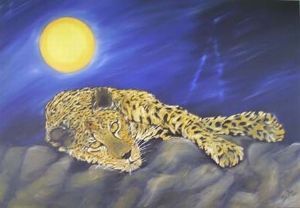 "Leopard in the Dusk"