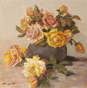 "Roses in Vase"