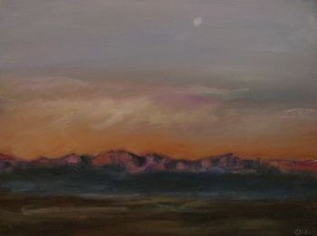 "Mountains Seen From Piketberg (Evening)"