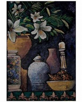"White Lilies in Urn"
