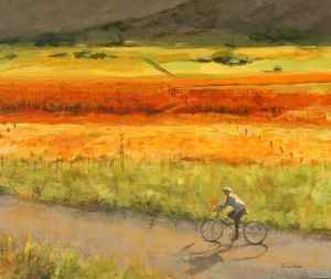 "Vineyard Cyclist"