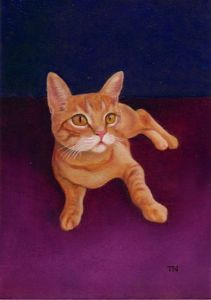 "Reclining Gingercat"