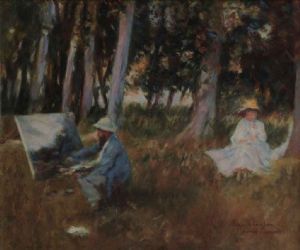 "Monet Painting on the Edge of a Wood (..Sargent)"