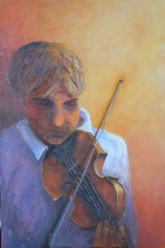 "Triptych: Violinist"