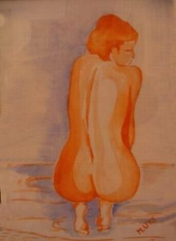 "Nude over shoulder"