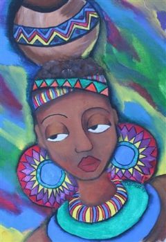 "Zulu Girl with Pot"