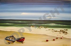 "Struisbaai Boats on beach II"