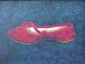 "Maroon Velvert Shoe"