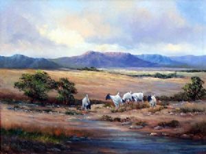 "Karroo Farm Landscape"