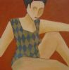 "Abstract figure in swimsuit"