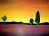 "Farm Sunset Landscape"