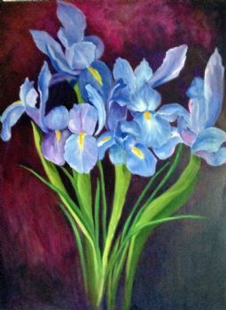 "Cluster of Irises"