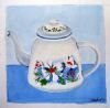 "White Enamel teapot"