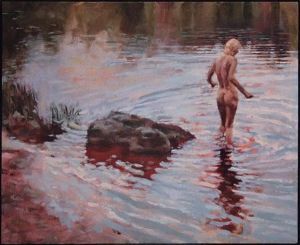 "Bather in the Lake"