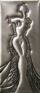"Female Figure 1 in Metal Sculpture 1/1"